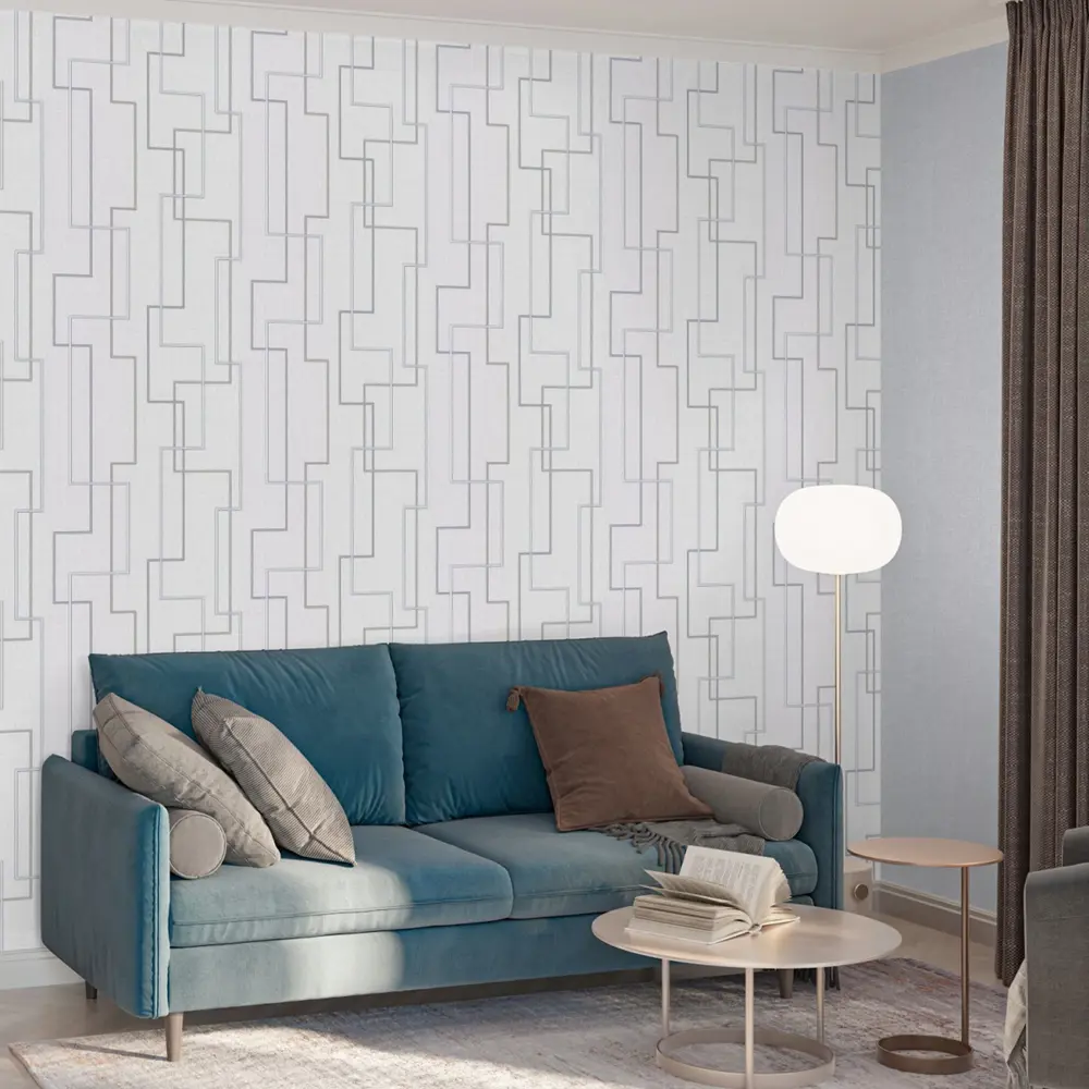 Обои виниловые Palitra Home Протект-Линия серые 0.53 м HC11070-41a STLM-2092625 - Вид №5