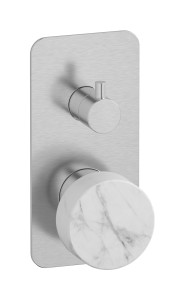 Встроенный смеситель для душа с двухходовым дивертером WE ARE IB mr310ss_1 Brushed Nickel Marmo