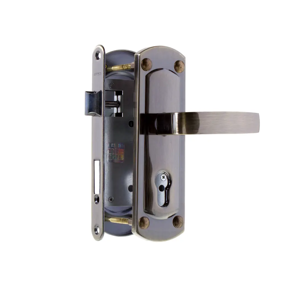 Замок врезной Apecs 1425, с ручками, с ответной планкой, сталь, цвет бронза STLM-2178721