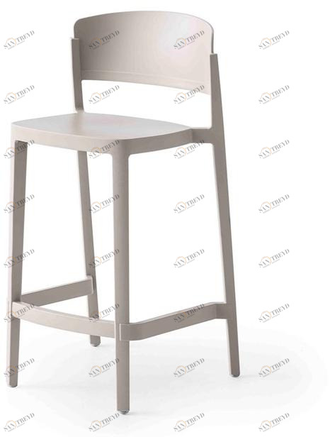 GABER Высокий деревянный табурет со спинкой Abuela sun-id-1355183