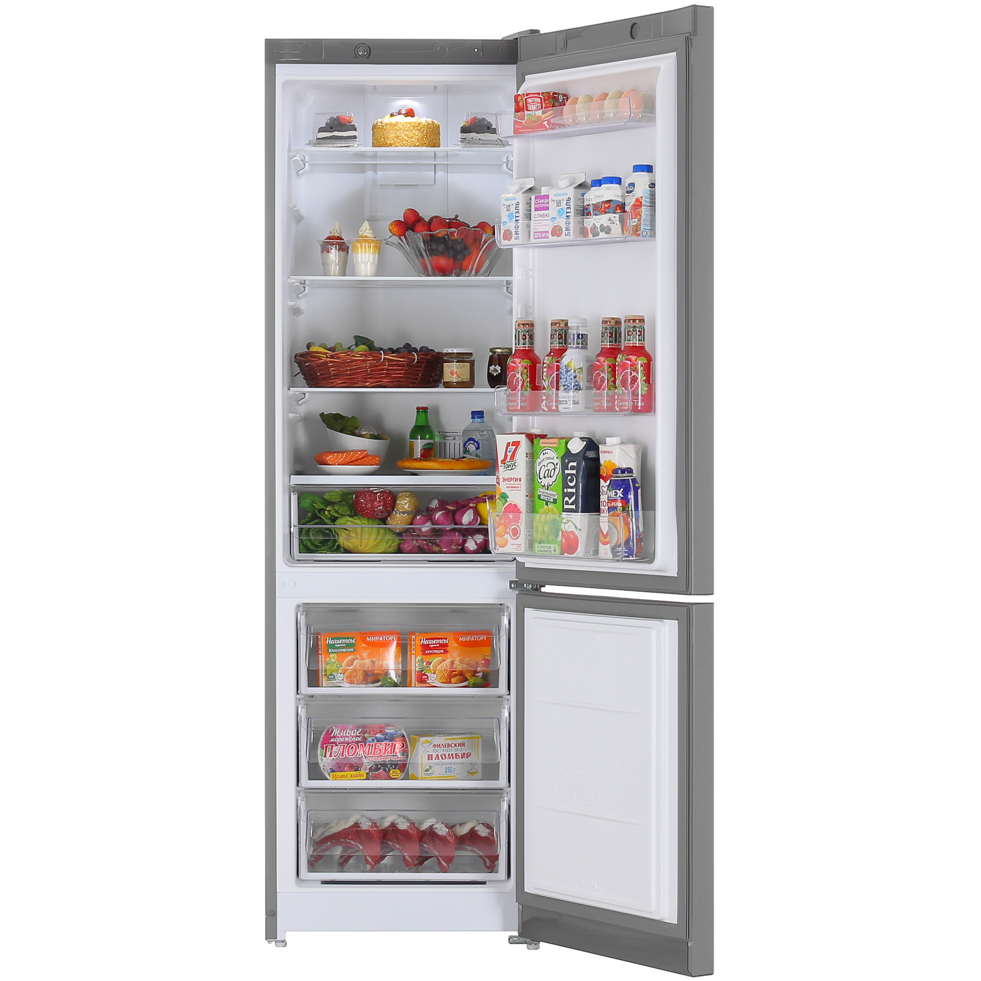 9082293 Холодильник с морозильником   Indesit ITS 4200 G серебристый STDN-0040627 - Вид №5