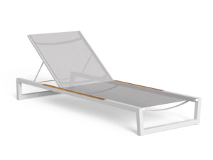 Шезлонг с откидной спинкой