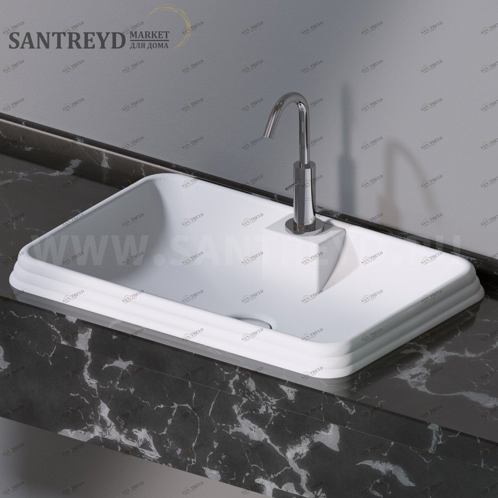 L612101 Накладная раковина под столешницу  прямоугольная A. e T. Italia GLASS AeT ITALIA