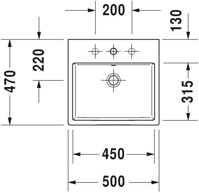 2350500071 Подвесная раковина настенная овальная Duravit Vero Air - Вид №1