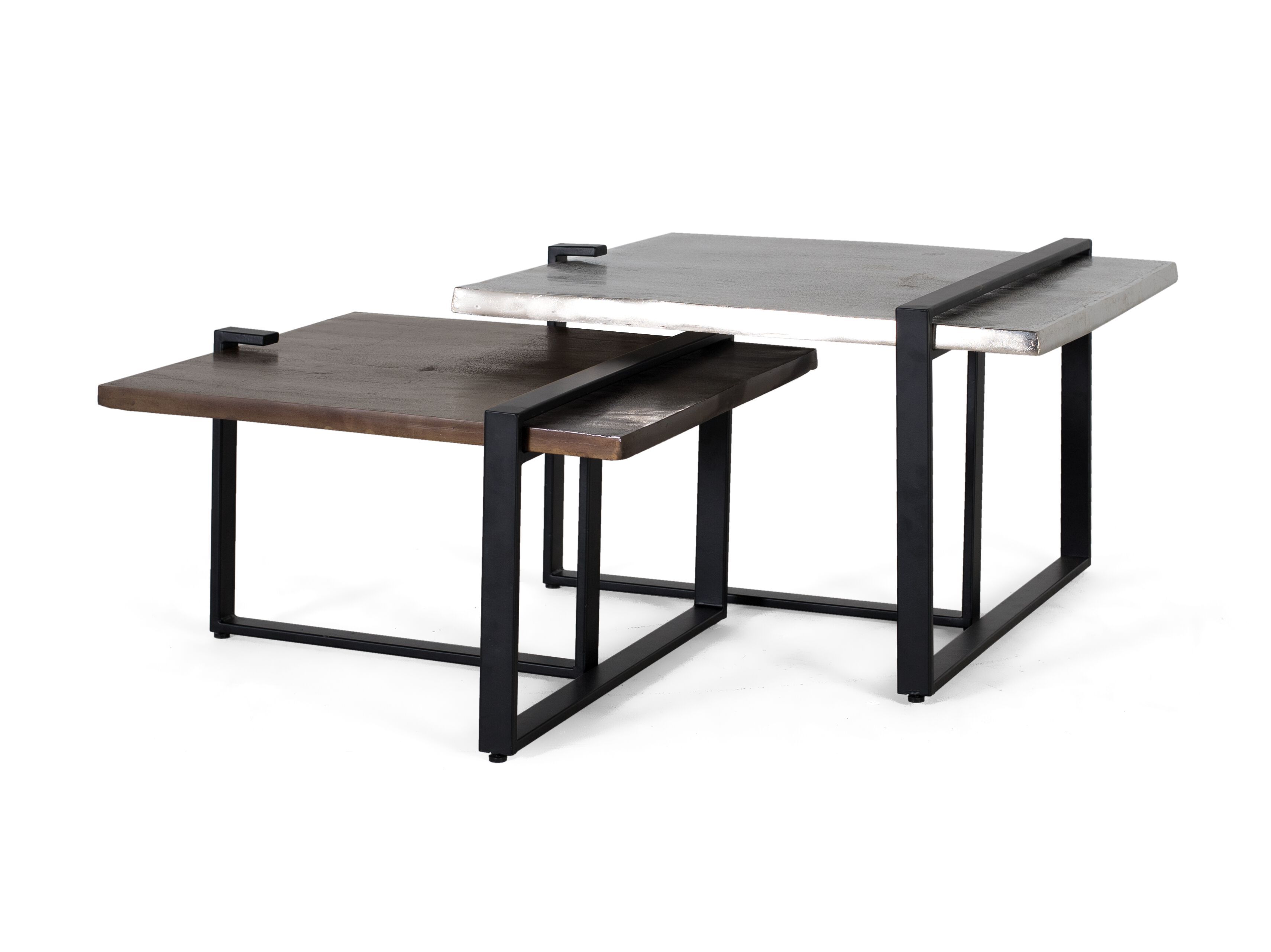 Квадратный металлический журнальный столик Giner y Colomer 1614 ARCH-00048132