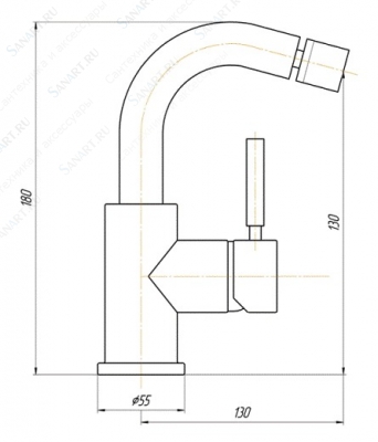 Смеситель MIGLIORE Fortis ML.FRT-5223.CR для биде  - Вид №1