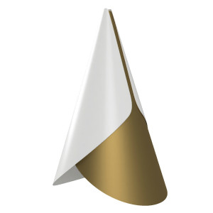 2194 Плафон cornet, D13,4 см, молочно-золотистый UMAGE