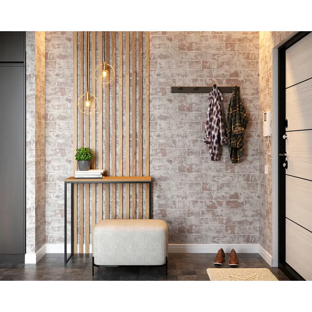 Обои флизелиновые Palitra Life Brick серые 1.06 м PL71412-14 82424603 STLM-2045401 - Вид №3