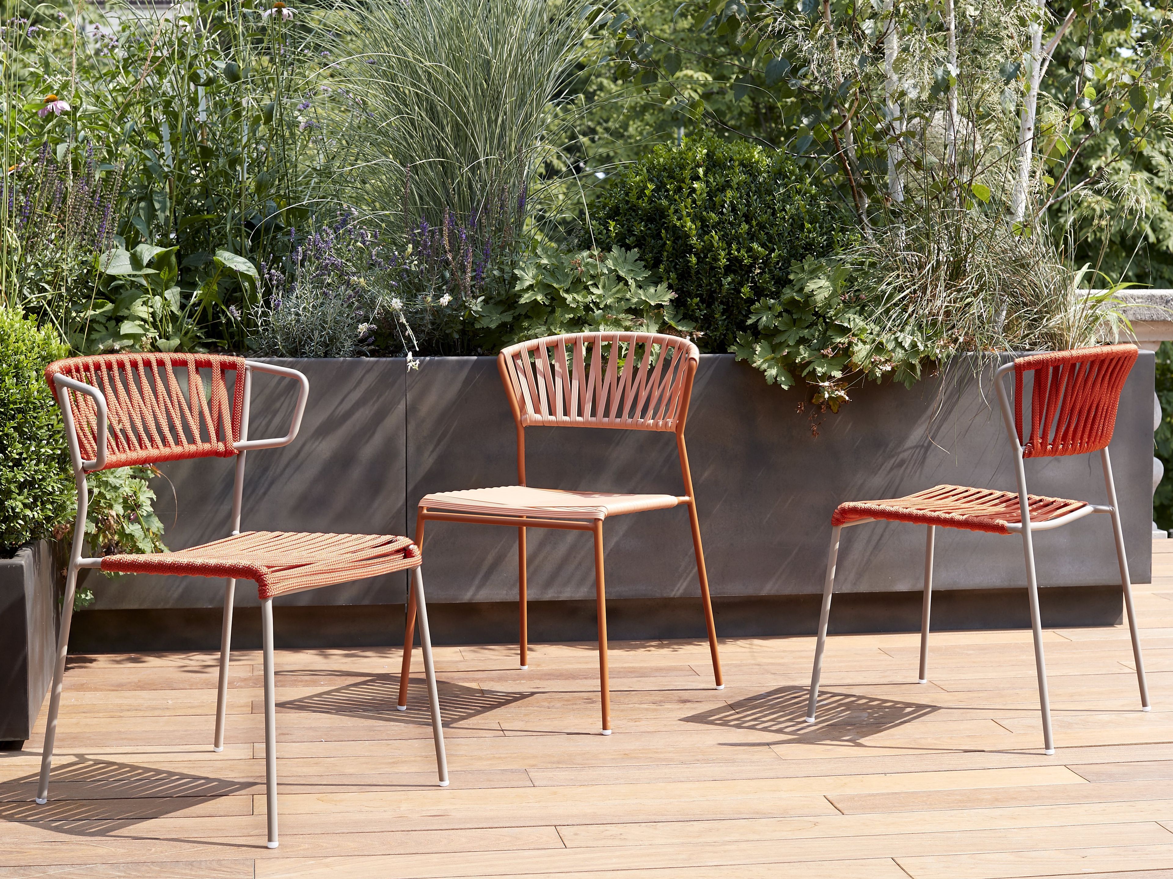 Открытый стальной стул и плетеный морской канат S-CAB Лиза ARCH-00078024 - Вид №9