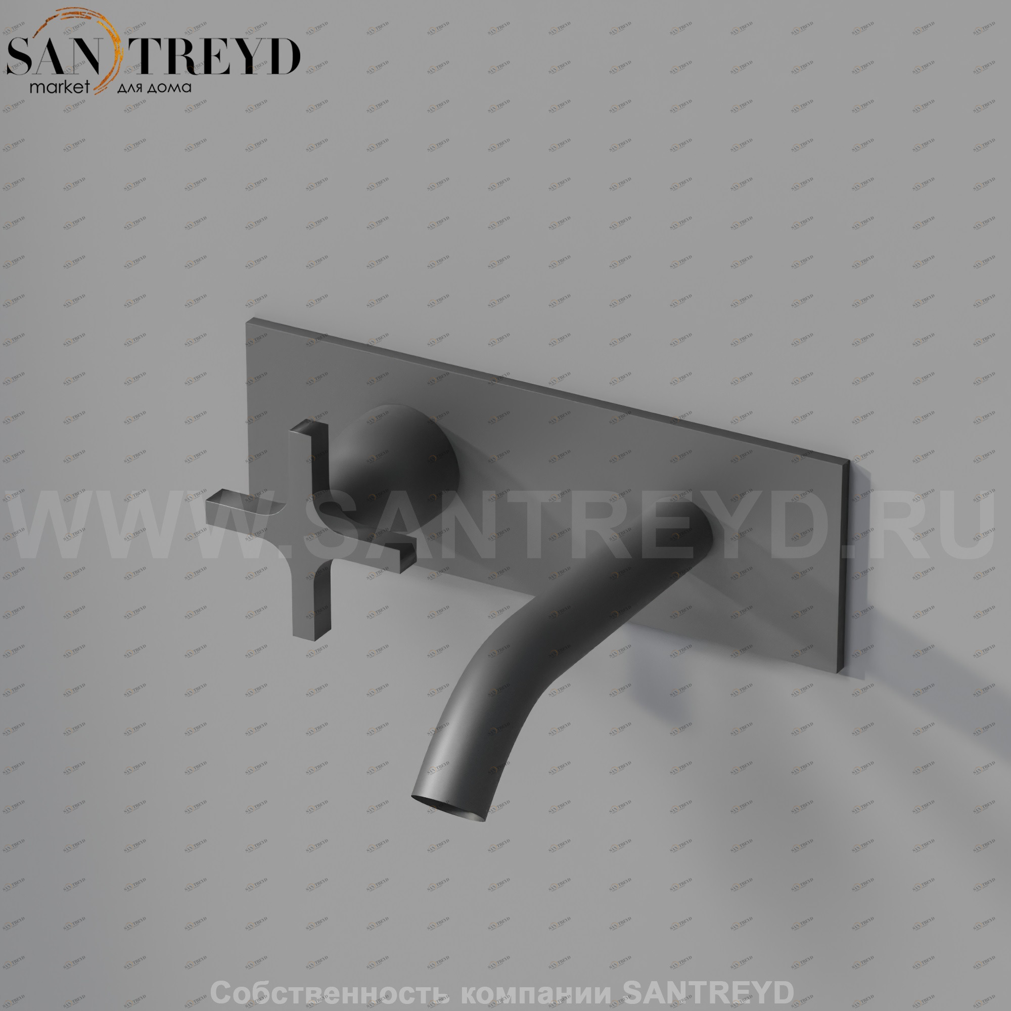 Встроенный смеситель AMEM333E MEMORY для раковины черный матовый Agape