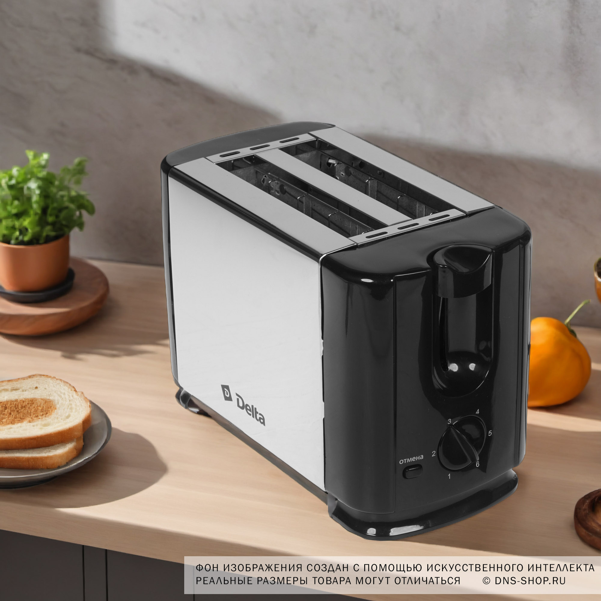 8100039 Тостер Delta DL-61 черный STDN-0077499 - Вид №8
