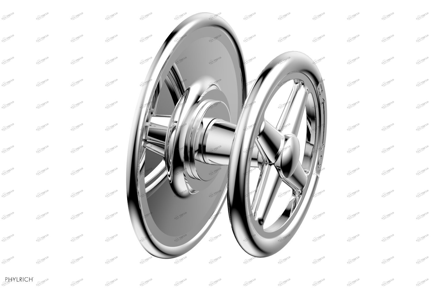 Душевая панель WORKS Phylrich  4-580-026 Хромированный 