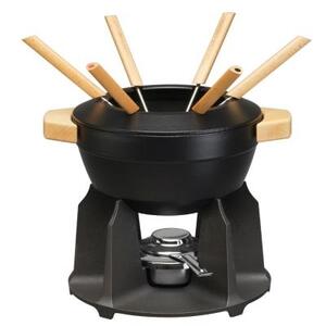 Набор для фондю Le Creuset, эмалированный чугун, черный