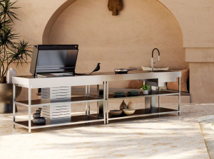 Открытый отдельно стоящий кухонный модуль