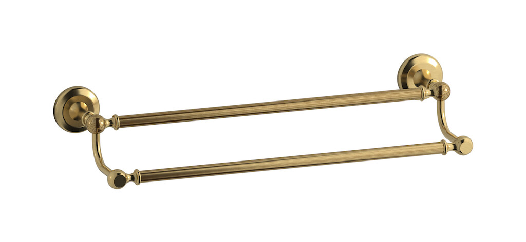 Двойная вешалка для полотенец WE ARE IB hr062os Brushed Gold Hermes