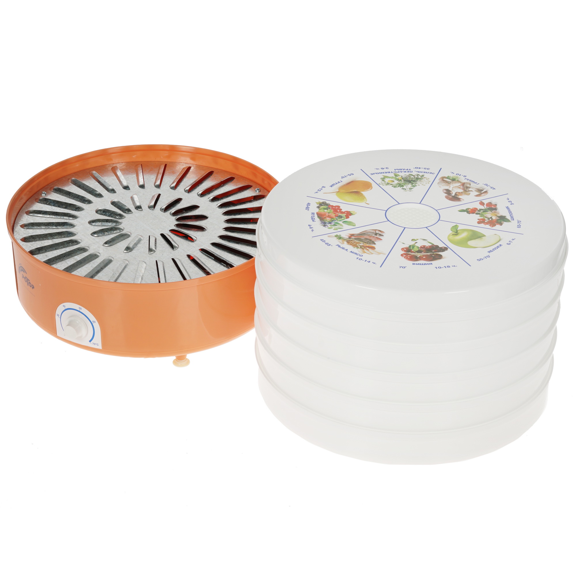 4744841 Сушилка для овощей и фруктов Ротор СШ-002-12 бежевый STDN-0124451 - Вид №5