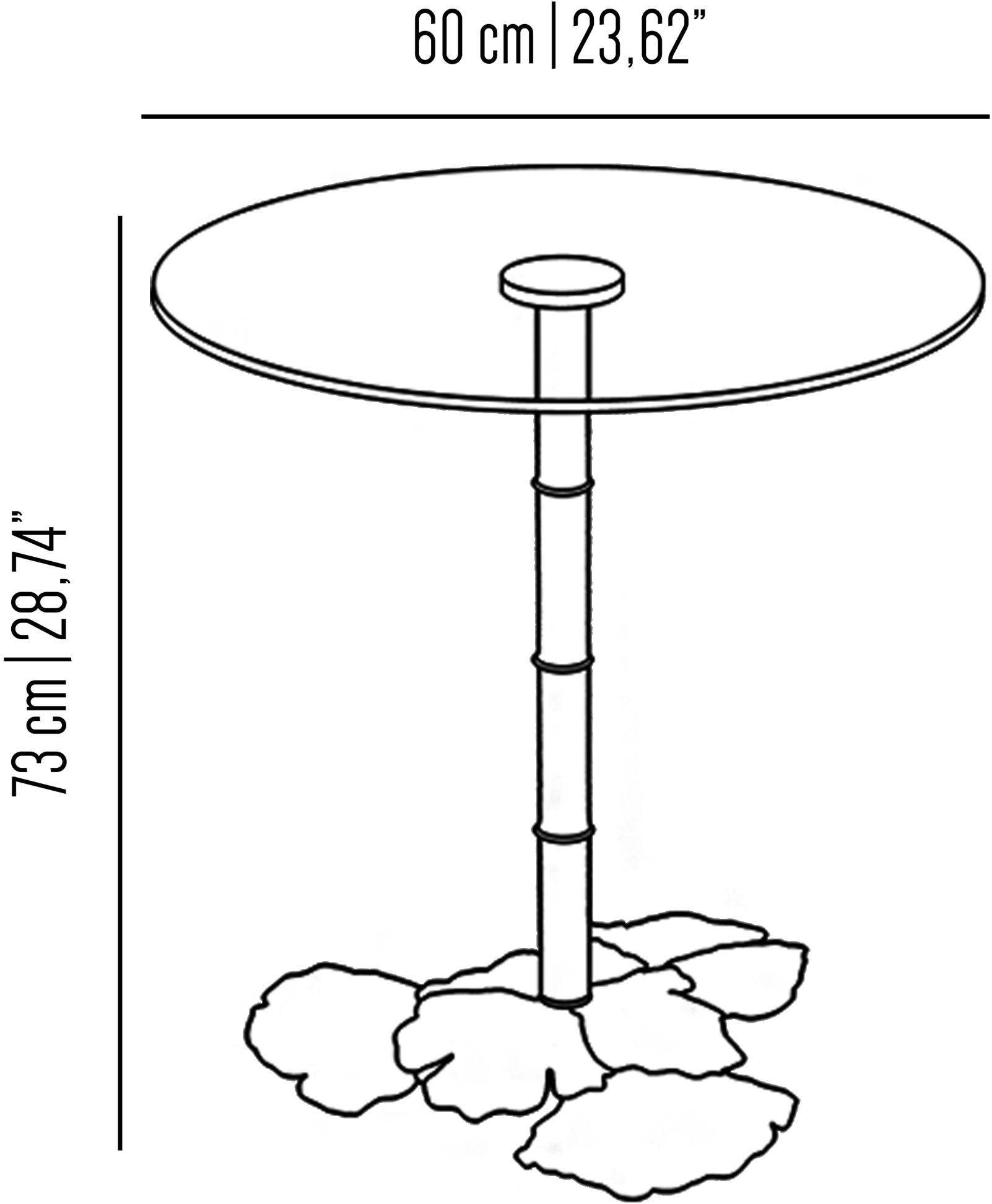 Il Bronzetto Круглый латунный стол Eclectic Gin01 - Вид №1