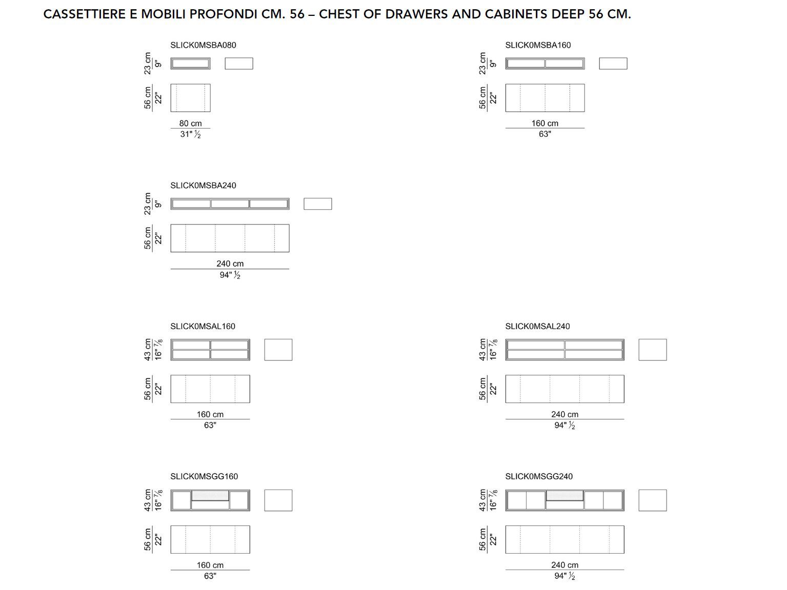 Кожаный шкаф с распашными дверями i 4 Mariani Slick ARCH-00090620 - Вид №8