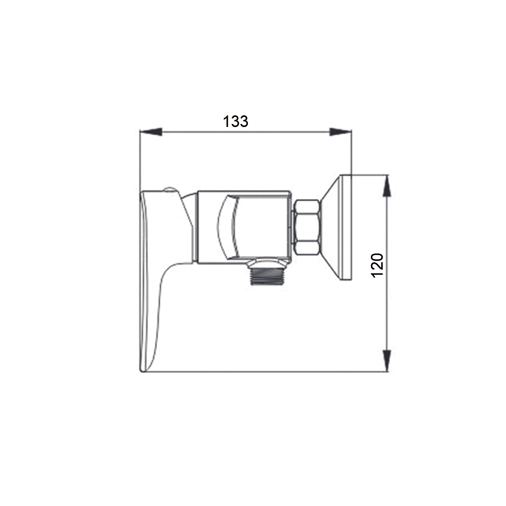 R2501 Смеситель для душа однорычажный Raiber Nova - Вид №4