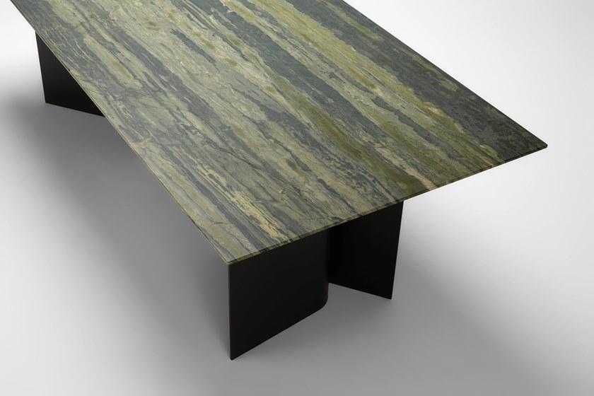 Ross Gardam Прямоугольный стол из алюминия и кварцита Breeze Bd01 - Вид №6