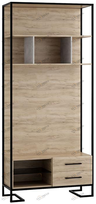 1814 Стеллаж Loft Дуб натур под ТВ R-HOME 4009290H_Натур