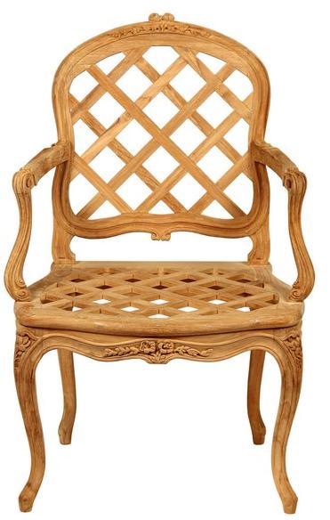 ASTELLO Садовый стул из тика с подлокотниками Bruyère sun-id-1345202 - Вид №1