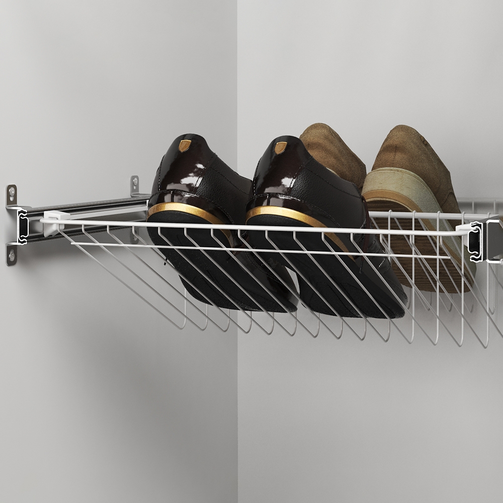 Проволочная обувница , 393х555х130 мм, белый LJPS0606 Public Steel Россия  - Вид №1