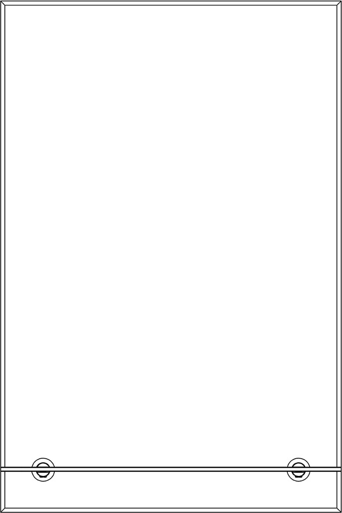 BY 0502 Зеркало с фацетом 5 mm и полочкой 40 cm EVOFORM Attractive - Вид №1