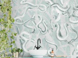 Тропические обои ПВХ бесплатно, экологически чистые, моющиеся