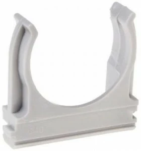 Крепеж - клипса для труб АБС-пластик D40мм