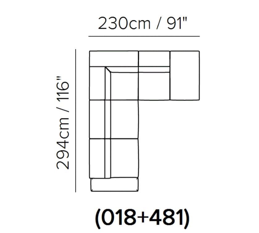 Диван с подголовником и полуостровом Natuzzi Italia BORGHESE ARCH-00119159 - Вид №7