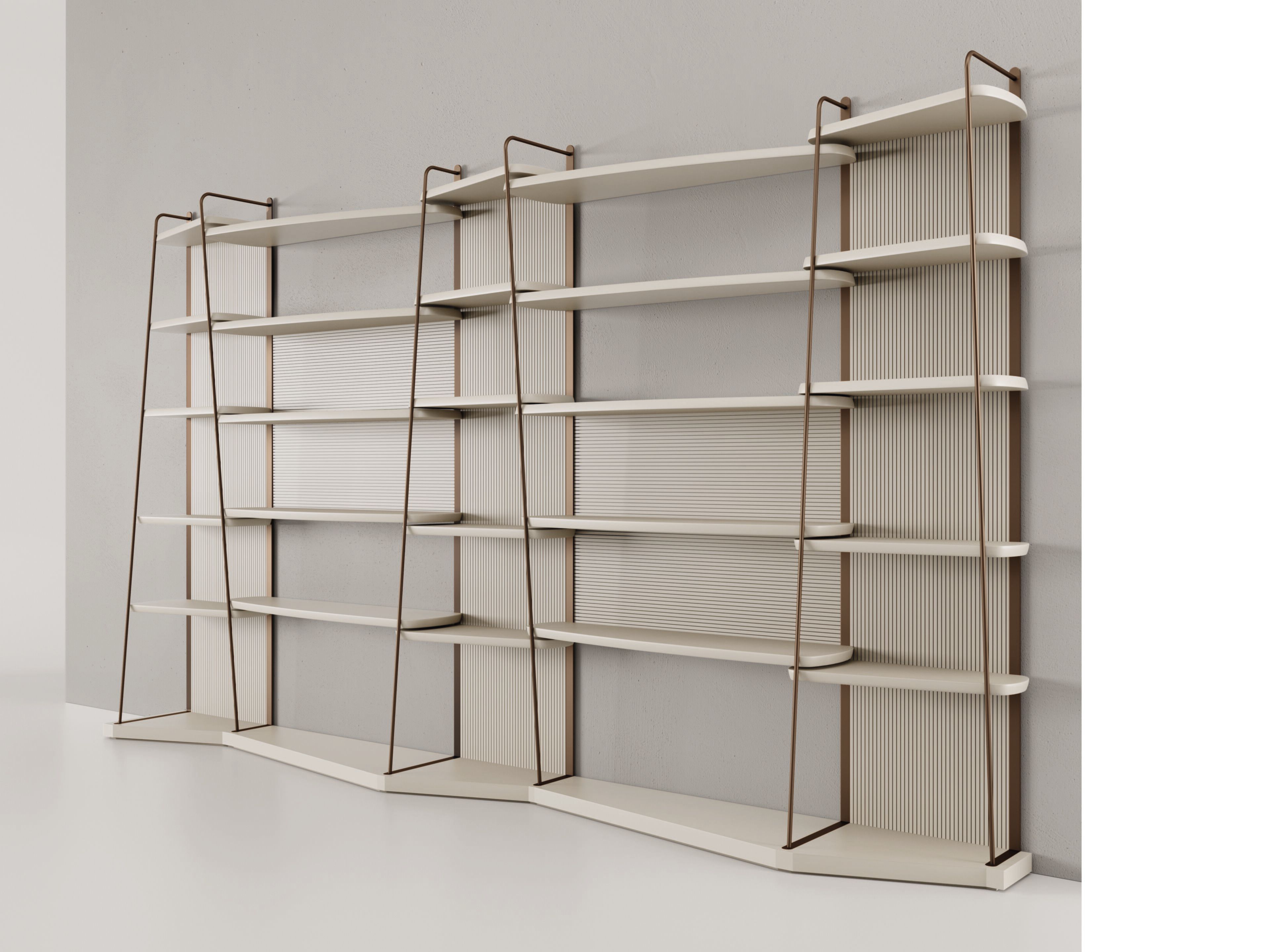 Деревянный двухсторонний самонесущий книжный шкаф Bizzotto Italia Aequilibrium ARCH-00071950 - Вид №8