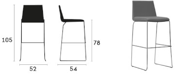 Capdell Стул-санки с обивкой Hol sun-id-1478593 - Вид №2