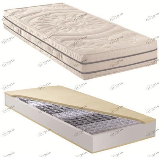 Frauflex Гипоаллергенный матрас с пружинным карманом из ткани air-flex ™ Jeans sun-id-1443072