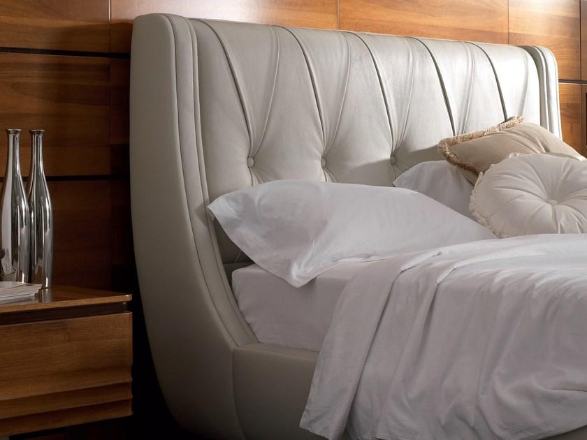 Cantiero Кровать для хранения, обитая кожей, с обитым изголовьем Elettra night El015a/p - Вид №1