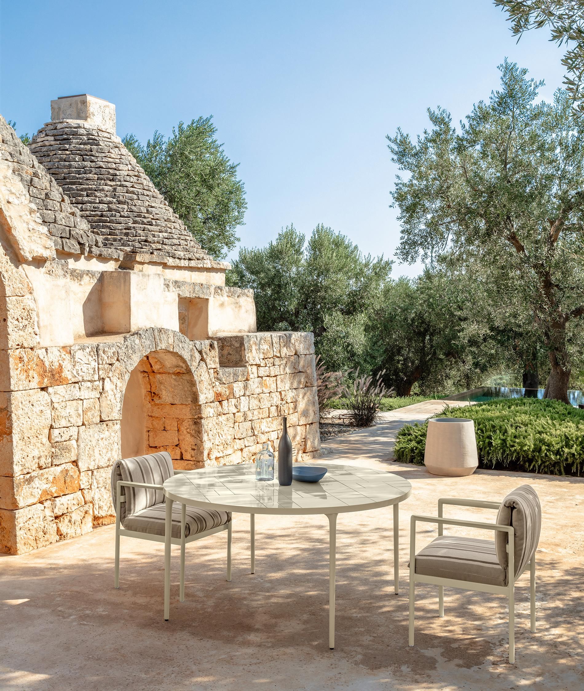 Алюминиевый садовый стул с подлокотниками Talenti Nalu ARCH-00103527 - Вид №1