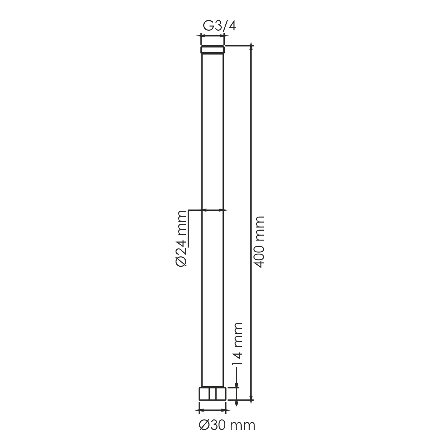 A230 Удлинитель для душевого комплекта WasserKRAFT  - Вид №1