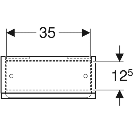 501.920.00.1 Подвесной шкафчик Geberit Renova Plan с одной дверью Geberit  - Вид №2