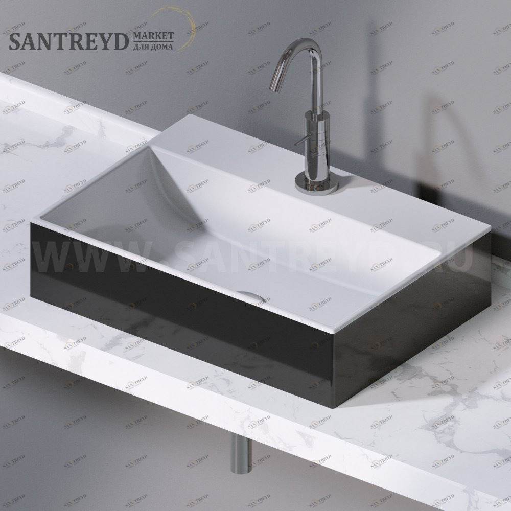 L240204 Накладная раковина на столешницу  прямоугольная A. e T. Italia THIN AeT ITALIA