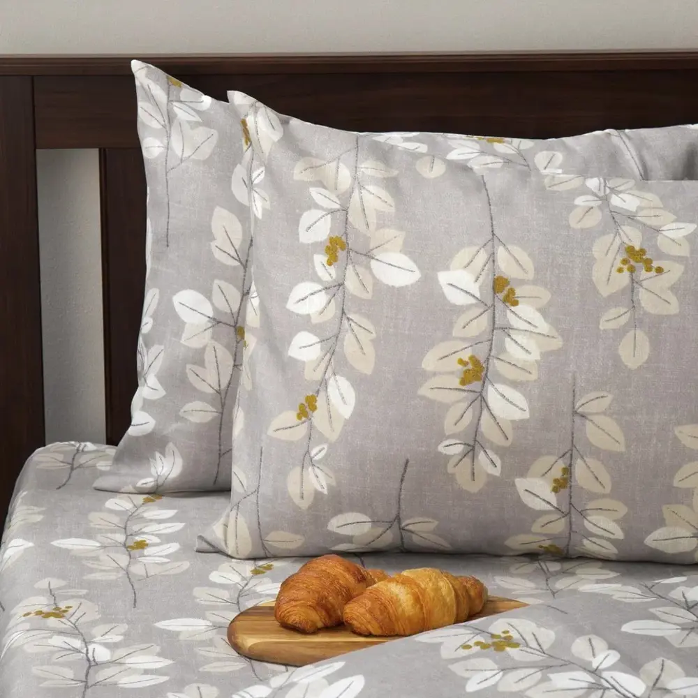 Комплект постельного белья Eclair Лэй двуспальный полисатин мокрый песок STLM-2012366 - Вид №1