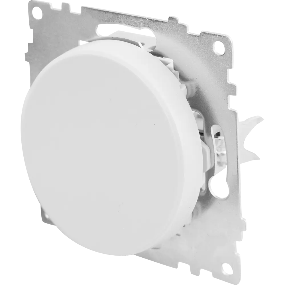 Выключатель встраиваемый Onekeyelectro 1 клавиша с самовозвратом цвет белый Florence STLM-2012786 - Вид №1