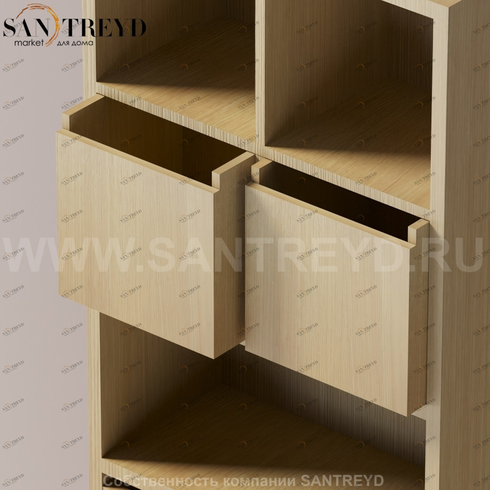 KONTE Ящик для шкафа из натурального дуба AMOB047RT Agape
