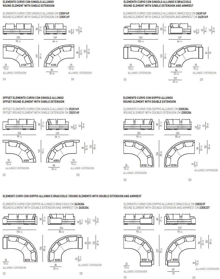 Minotti Секционный модульный диван из ткани sun-id-1383757 - Вид №17