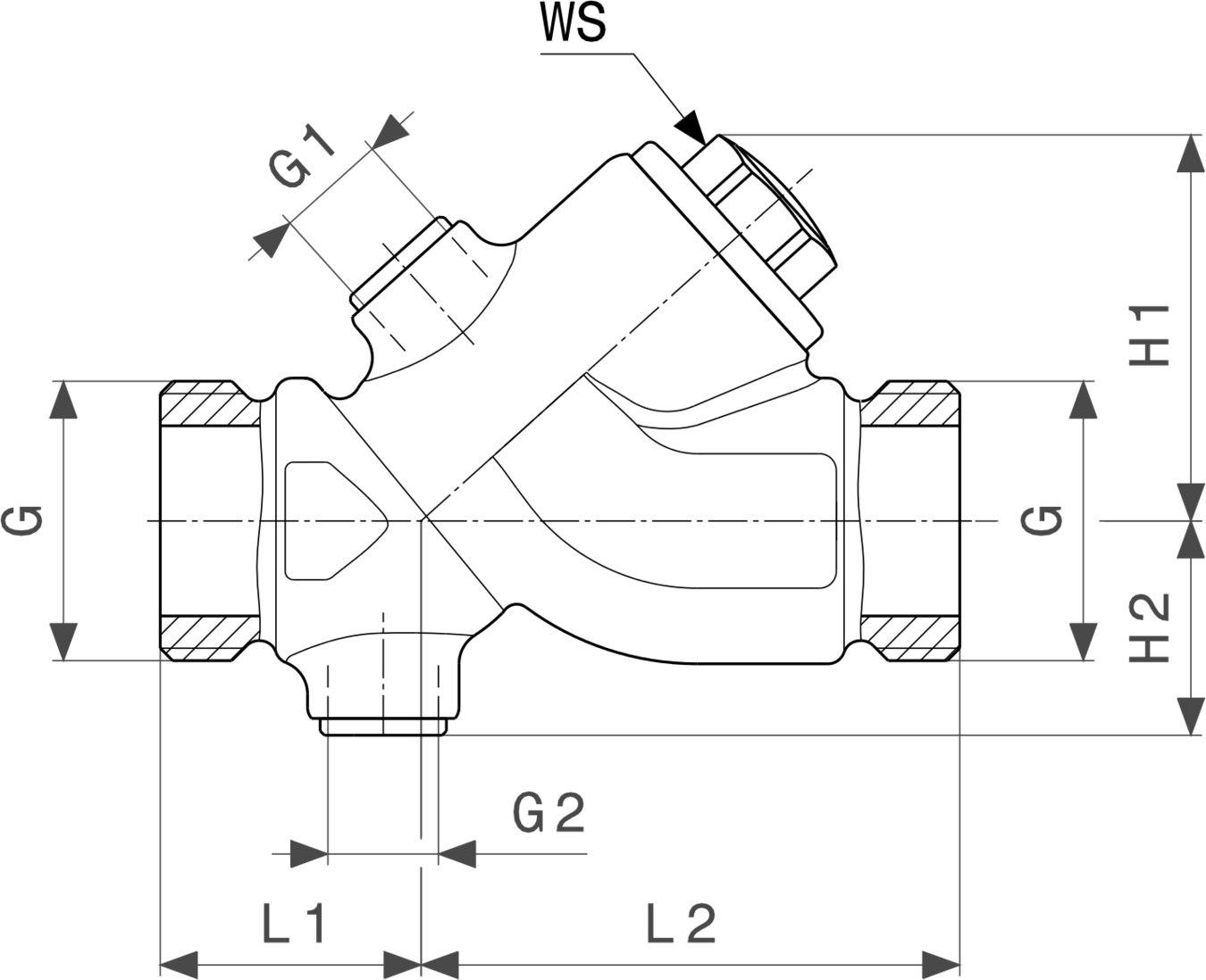 757 649 Модель 2239.3 Трубопроводные системы  Easytop системные вентили  Бронзовые запорные вентили, с 2017 Santreyd  - Вид №3