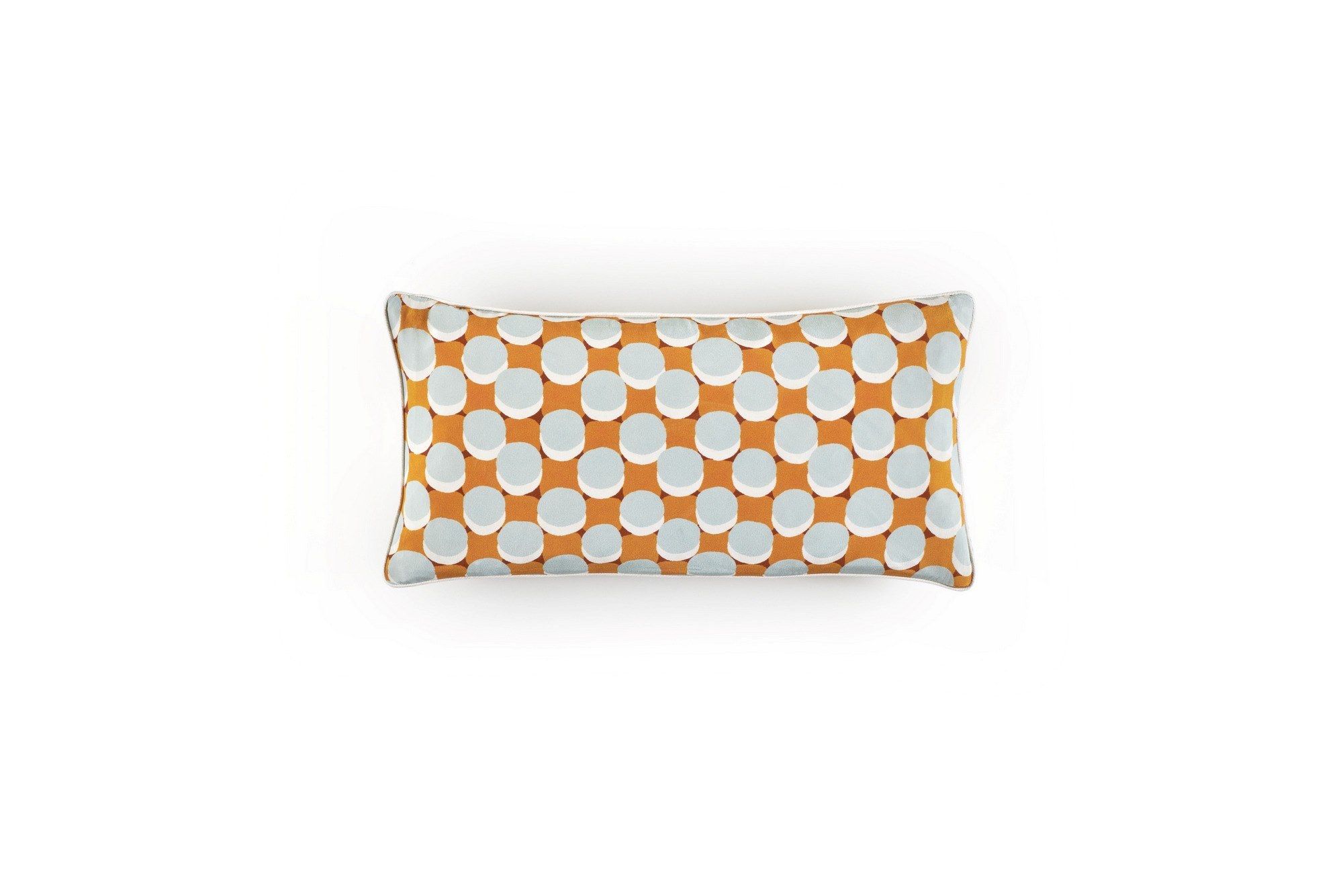 Прямоугольная шелковая подушка с геометрическим рисунком Élitis TWIST ARCH-00130599 - Вид №14