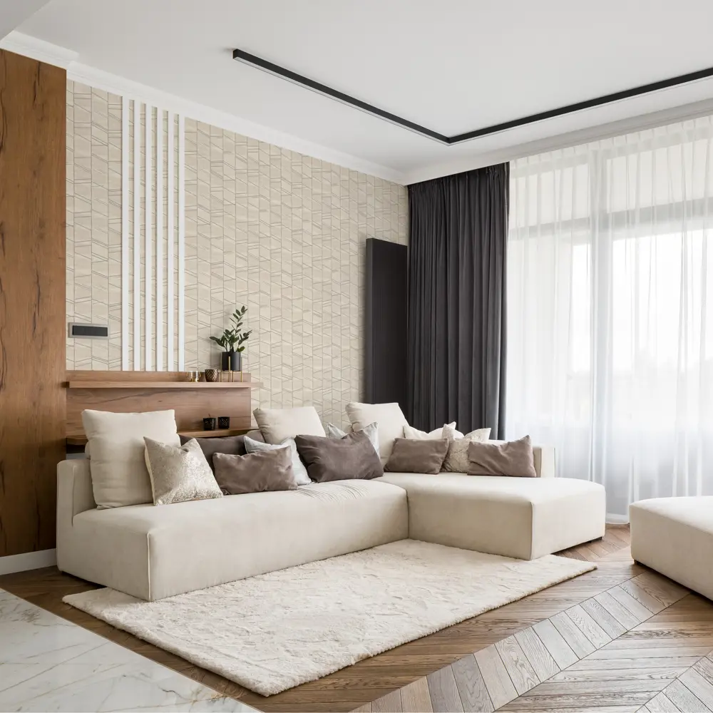 Обои флизелиновые Vog Collection Ингрид бежевые 1.06 м VV71557-12 STLM-2108640 - Вид №3