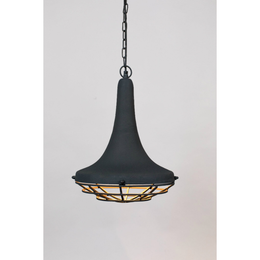 Лампа подвесная Wout, серая матовая White Label Living 5300140 - Вид №3