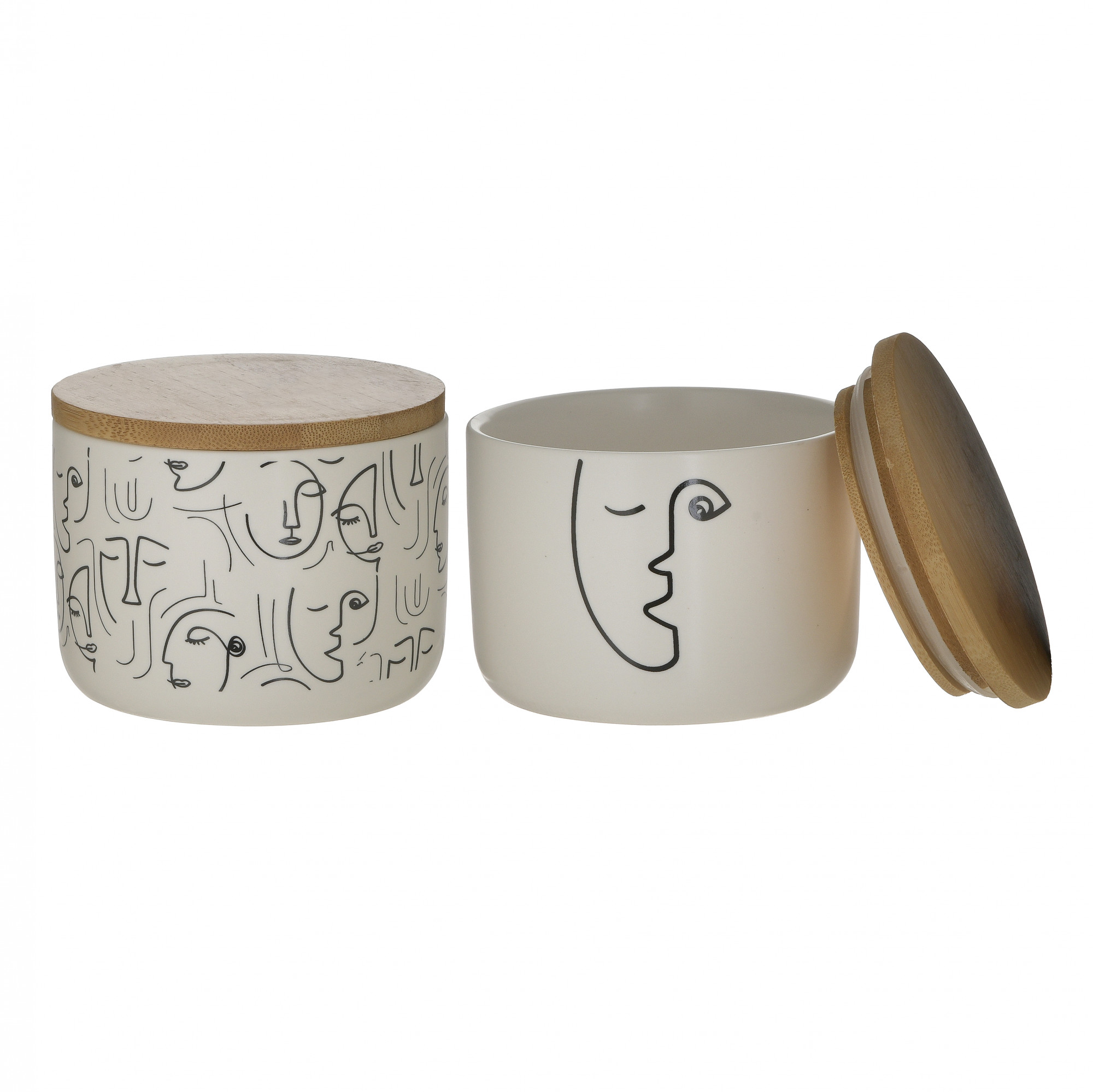 6860180.0062_2 БАНКА С КРЫШКОЙ, КОМПЛЕКТ 2 ШТ TO4ROOMS 