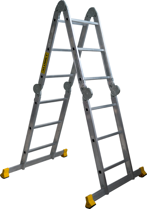 Лестница-трансформер, широкий, Профессиональная серия   4 секции по 3 ступени  4*3 ALUMET TW1 433