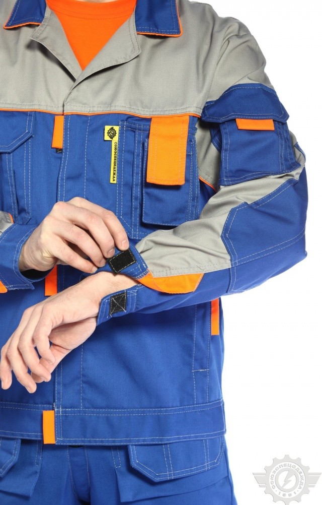 65253 Костюм "Профессионал-2" василек-светло-серый  Летняя спецодежда  размер 60-62/158-164  - Вид №15